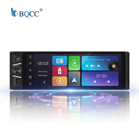 BQCC Autoradio universel 1 Din avec CarPlay sans fil, écran tactile 6,28 pouces, lecteur multimédia, caméra de recul, lecteur MP5 pour voiture
