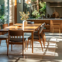 Nouveau ensemble de meubles de salon modernes de luxe Popularite table centrale ronde en bois et chaises MUYA MY94
