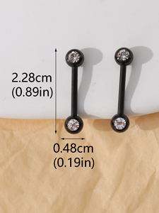 <strong>Nipple</strong> <strong>Rings</strong> Stainless Steel Tongue <strong>Rings</strong> Barbell Nipplering Diamond CZ Body Piercing Jewelry Retainer <strong>for</strong> Women <strong>Men</strong> - Product Image 5