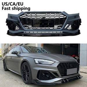 Kit de Carrocería para Parachoques Delantero Estilo RS5 para Audi <span class=keywords><strong>A5</strong></span> S5 B9.5 <span class=keywords><strong>2020</strong></span>-2025, con Rejilla de Panal y Labio Delantero en Negro Brillante - Product Image 1
