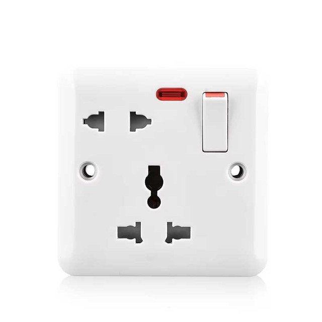 Wholesale Bs1363 Electrical 250v 3 Pin Multi Plug Uk Standard Wall Switch Socket for Home Office Hotel Use
