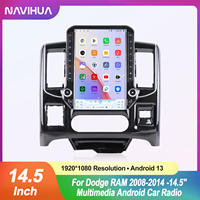 Navihua pour Dodge RAM 2008 2014 mise à niveau de voiture 14.5 pouces Android autoradio GPS Navigation multimédia Carplay Auto tête unité stéréo