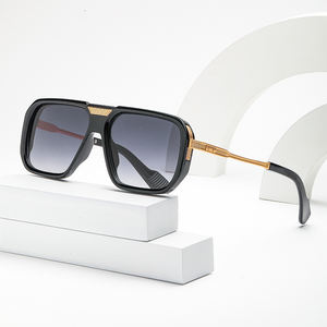 Lunettes <span class=keywords><strong>de</strong></span> <span class=keywords><strong>soleil</strong></span> tendance surdimensionnées rétro <span class=keywords><strong>de</strong></span> pilote, avec logo personnalisé, pour le cyclisme, la conduite et le sport, protection UV400, pour hommes et femmes - Product Image 3