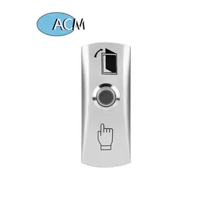 Bouton de sortie de porte en alliage d'aluminium, commutateur de capteur, bouton poussoir d'accès de porte pour le contrôle d'accès de porte