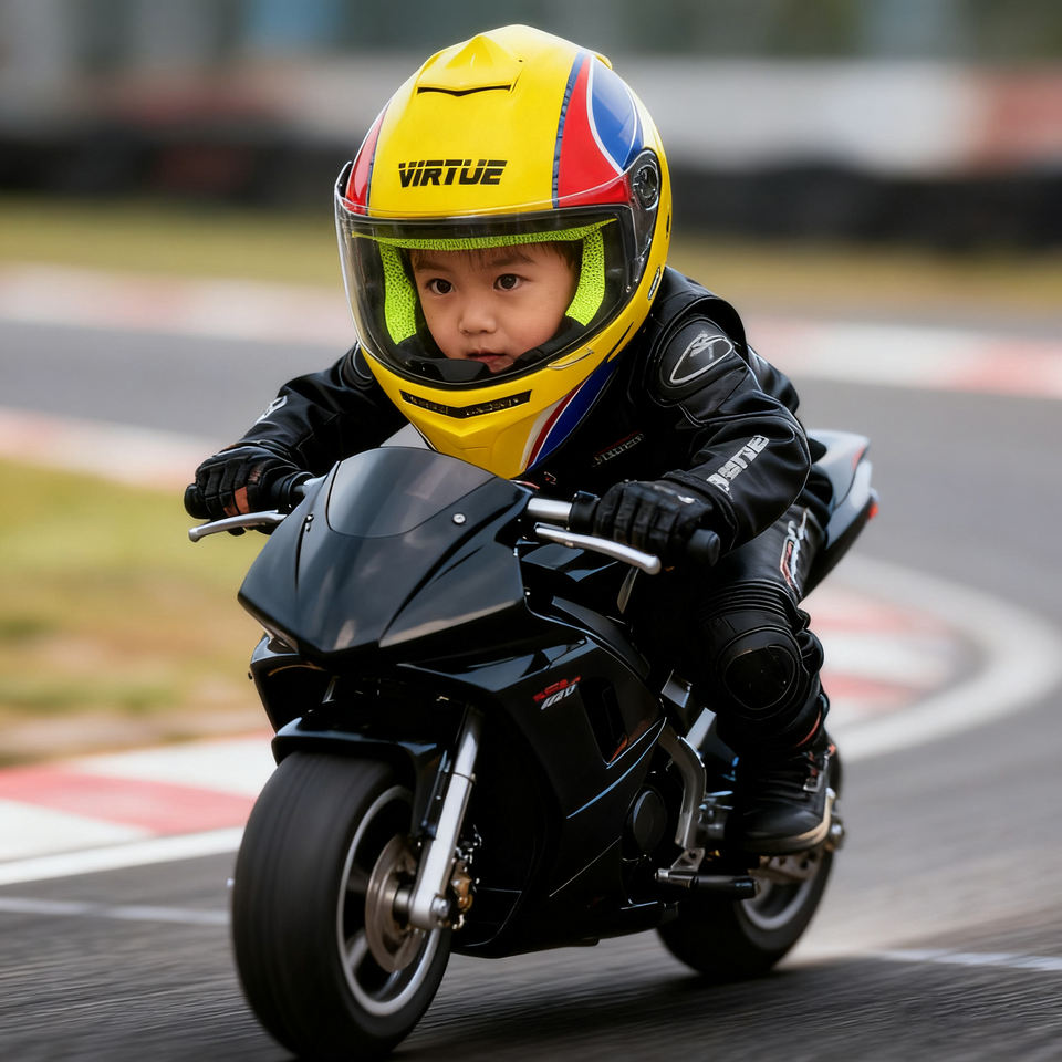 VIRTUE ECE Certified New Full Face Motorcycle Helmet V-511 ABS Material ...