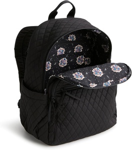 Mochila para portátil para mujer Algodón premium y forro de poliéster impermeable Noche sin luna Talla única Cierre de cremallera - Product Image 6