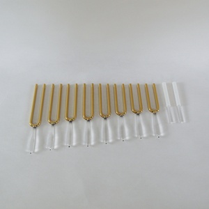 Ensemble de chakras de guérison sonore HF 8 pièces de diapasons en cristal de quartz de 10mm Fourchette chantante en quartz doré 8 tons <span class=keywords><strong>Diapason</strong></span> en cristal de quartz - Product Image 3
