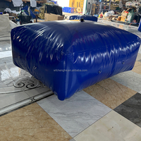 Réservoir d'eau gonflable en plastique 120L Réservoir d'eau en nylon 200L 300L Réservoir d'eau en PVC 100 gallons barils de pluie rectangulaires