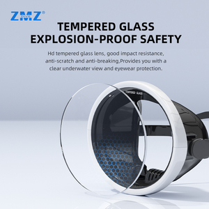 Mặt nạ lặn Silicone cổ điển hình tròn hình bầu dục trường học cũ người lớn dưới nước lặn mặt nạ hình bầu dục - Product Image 2