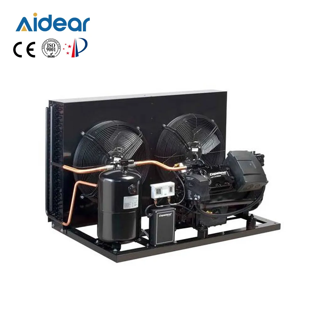 Aidear Hot Verkoop Fabriek Direct 1/2hp Dc Koeling 2hp Condensor Unit Met Difusor Voor Waterkoeler