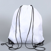 Sac à dos à cordon en nylon 210D personnalisé, multicolore, économique, de haute qualité, recyclé, résistant et bon marché