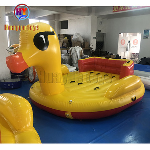 بطة صفراء لطيفة حجم مخصص دائم نفخ لعبة رياضية المياه للأطفال الصيف قارب عائم بيع - Product Image 3
