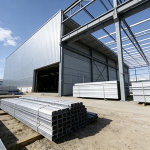 高效钢制车间，采用预制设计和定制尺寸，适用于工业建筑 - Product Image 3