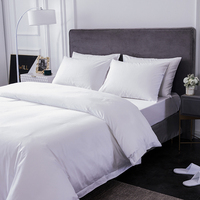 Ensemble de literie 4 pièces 100% coton, drap de lit doux et respirant, housse de couette, qualité hôtel 5 étoiles, linge de lit pour chambre d'hôtes, confort