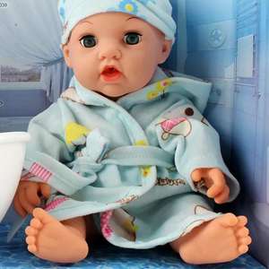 Adorable poupée bébé reborn en silicone pleine grandeur de 12 pouces <span class=keywords><strong>qui</strong></span> <span class=keywords><strong>pleure</strong></span> <span class=keywords><strong>et</strong></span> <span class=keywords><strong>fait</strong></span> <span class=keywords><strong>pipi</strong></span>, cadeau pour enfants - Product Image 4