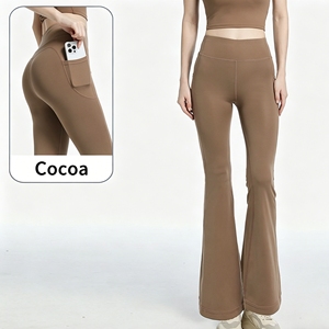 Leggings Yoga a Vita Alta Elasticizzata con Tasche, Effetto Push-Up, Modellanti, Traspiranti e Contenitivi per Donna - Product Image 1