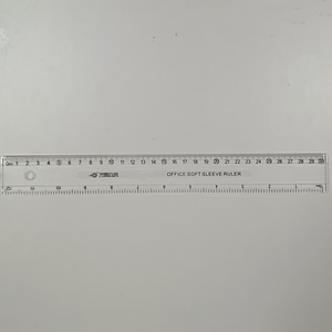 Tùy chỉnh rõ ràng 30cm nhựa straightedge sinh viên Lớp Học Hướng dẫn quy mô Cai Trị 12inch Nhựa Cai Trị Kích thước thực tế - Product Image 2