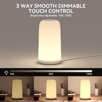 Lampe de Chevet LED Intelligente à 3 Modes de Couleurs RVB Dimmables, Tactile et Moderne pour la Maison - Offre Spéciale