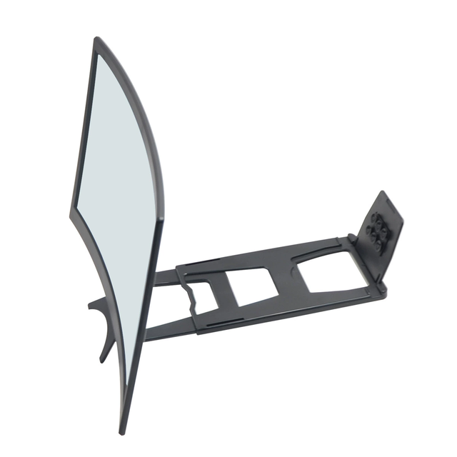 HD Curved Screen 3D Mobile Phone Screen Magnifier Video Amplifier 12 14 16 18 Inch for Smartphone Stand Holder