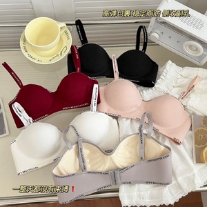Lettre bandoulière femmes sous-vêtements petite <span class=keywords><strong>poitrine</strong></span> Push-up effondré Parm épais mince doux soutien-gorge Anti-affaissement - Product Image 2