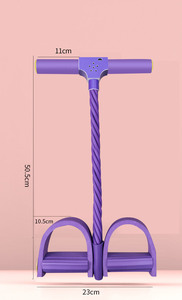 Attrezzo sportivo per la casa ginnico addominale elastico con tiranti per pedali in Silicone e fascia di resistenza NBR - Product Image 3