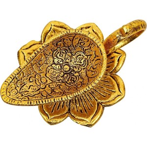 Oil Lamp Diwali Decorative Brass Candlestick Irregular Shape Die Casting Temple <b>Prayer</b> Light - Product Image 2