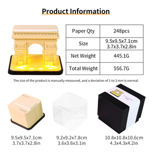 3D Tear-off Memo Pad Arc de Triomphe mô hình lưu niệm du lịch & Quà tặng khuyến mãi 3D ghi chú Memo Pad từ mốc nổi tiếng - Product Image 6