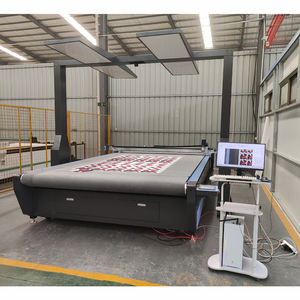 Cnc deri kesici makinesi flatbed giyim kumaş kesme makinesi saç kesim deri sandalye kesme makinası - Product Image 3