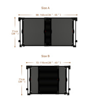 Barrière de sécurité pour bébé pliable en maille métallique multifonctionnelle dans la maison Cuisine Escaliers Chambre Barrière de sécurité pour bébé Barrière de sécurité pour enfant Barrière de sécurité pour chien