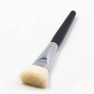 Großhandel Ziegenhaar Holzgriff Gesichtspuder Make-up Foundation Pinsel Eckiger Rouge-Pinsel Private Label Custom <span class=keywords><strong>DM</strong></span> Marke <span class=keywords><strong>DM</strong></span>-DR603 - Product Image 4