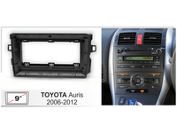 Autoradio Android 9 pouces avec GPS, cadre de navigation, console de tableau de bord, garniture de tableau de bord, panneaux de finition compatibles avec Toyota Auris