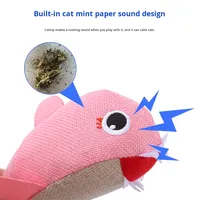 Dessin animé écologique en peluche requin famille cataire chat jouet Durable mâcher dents nettoyage