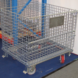 Kho lưu trữ nhiệm vụ trung bình xếp chồng Kệ kệ kho kệ lưu trữ kim loại lồng với bánh xe - Product Image 3