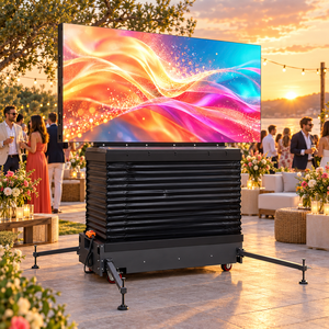 Affichage LED extérieur P3 résistant au vent sur roues, panneau LED mobile et réutilisable pour la location d'événements, festivals, carnavals et fêtes en plein air - Product Image 2