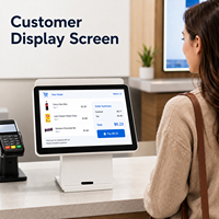 Kiosco de Autoservicio de Doble Pantalla de 15.6 Pulgadas, Terminal de Pago con Tarjeta NFC para Centros Comerciales y Comercios Minoristas