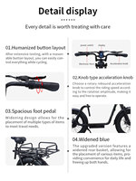 Trottinette électrique tout-terrain 750W, batterie lithium, moteur sans balais, cadre en fer ABS, commande électronique, pneus larges de 20 pouces, étanche