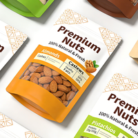 Op maat gedrukte PET+VMPET+PE biologisch afbreekbare geurbestendige ziplock zak voor huisdierenvoer, gelei en specerijenverpakkingen