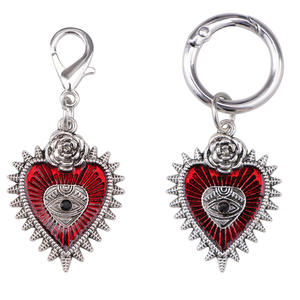 Accesorio de Tacón para Botas Martin con Colgante de Corazón y Ojo de Diablo Gótico, Joyería de Metal Oscuro, Tendencia de Moda, Suela de Goma - Product Image 5