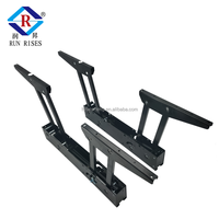 Table basse multifonctionnelle B12-1 en fer, pliable, réglable, avec ressort, pour salon, hauteur de levage 234 mm