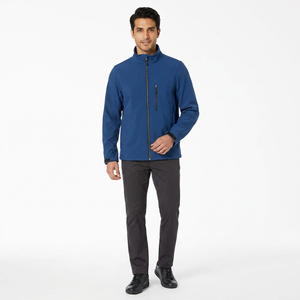 2026 Hot Selling Outdoor Men's Waterproof <b>Canvas</b> Stand Collar Tactical Softshell Jacket Hiking Autumn OEM - Product Image 1