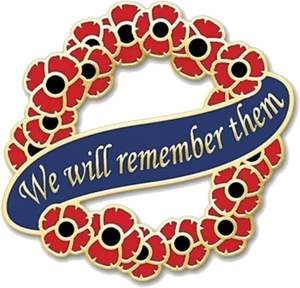 GREPAS REGALOS 30mm Metal Esmaltado UV Impreso Patriotismo Pin Insignia-Los recordaremos - Product Image 1