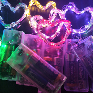 LED 문자열 요정 배터리 상자 구리 와이어 문자열 조명 축제 장식 요정 조명 갈 랜드 - Product Image 4