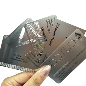 Tarjeta de Crédito Magnética de Acero Inoxidable Brillante a Precio Económico, Tamaño de Tarjeta de Crédito, Impresa en Relieve con Diseño de Logotipo/Gráfico - Product Image 1