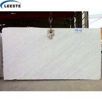 Vente chaude de dalle de marbre blanc pur poli, magnifique marbre blanc Ariston de Grèce
