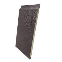 Revêtement de façade rigide en mousse isolante extérieure, panneau décoratif en brique 3D, panneaux d'isolation en acier pour mur extérieur