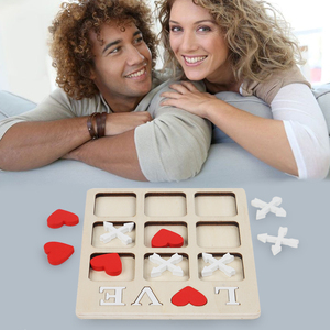 New Product Wooden Tic-Tac-Toe for Hearts Montessori Multi Function Children Educational Learning Toys for Kids Toddler Boys CE - Product Image 2