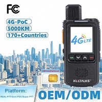 KP-258 Talkie-walkie portable chinois 4G LTE avec carte SIM, portée de 500 km, portée illimitée mondiale, radio bidirectionnelle JU2624