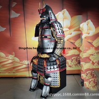 Casque de samouraï japonais D-maru en forme de pêche, armure en fer de 0,8 mm d'épaisseur, taille réelle, portable, pour affichage, accessoire de film et de télévision, 100 % fait main, sur mesure