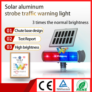 Luci di avvertimento a LED per esterni ad alta luminosità personalizzate a singolo o doppio lato <span class=keywords><strong>in</strong></span> energia solare rossa o blu