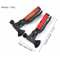 Hache multifonction en acier inoxydable 3CR13, marteau, outil multifonction pliable, outil de survie pour le camping, l'escalade en plein air, les situations d'urgence domestiques